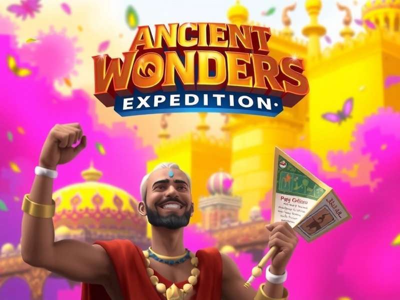 Celebrate Holi in the game with colorful puzzles Holi Festival Event in Ancient Wonders Expedition